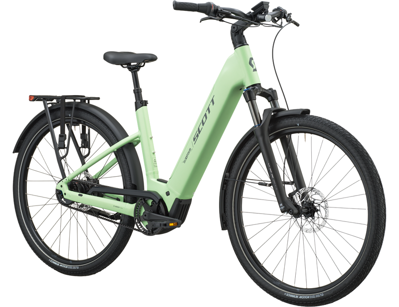Scott Sub Tour 10 Wave Electric Hybrid Bike 2027 in Paradise Green-2