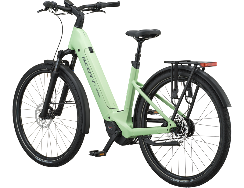 Scott Sub Tour 10 Wave Electric Hybrid Bike 2027 in Paradise Green-1