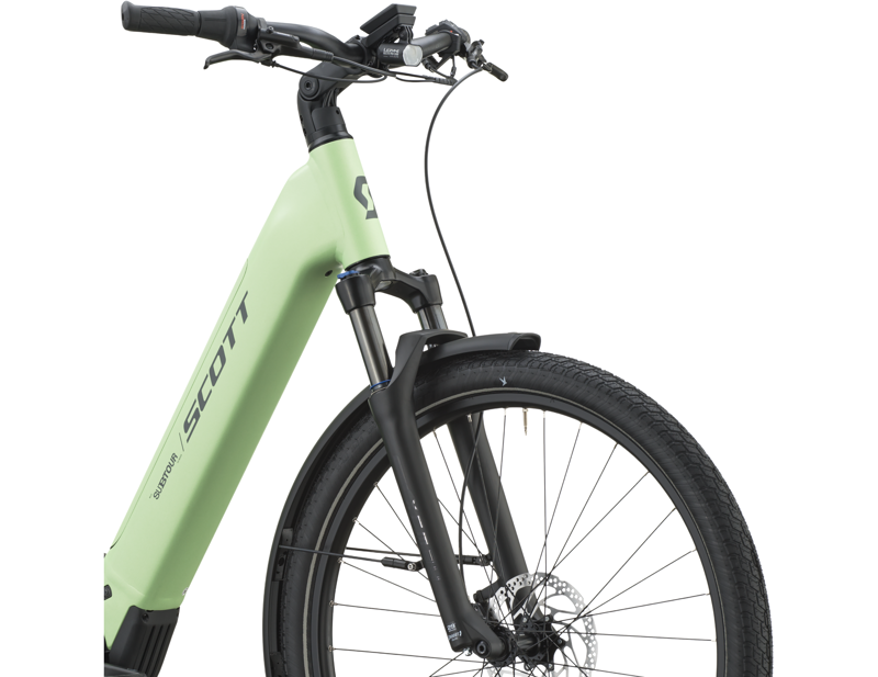 Scott Sub Tour 10 Wave Electric Hybrid Bike 2027 in Paradise Green-4