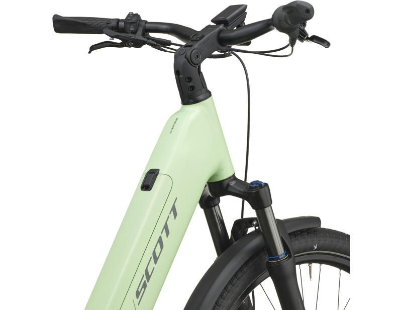 Scott Sub Tour 10 Wave Electric Hybrid Bike 2027 in Paradise Green-6
