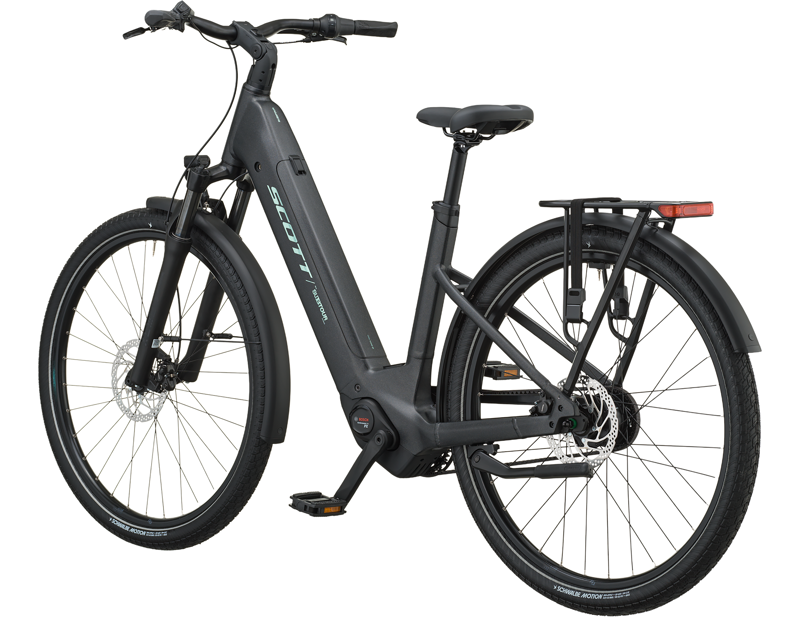 Scott Sub Tour 20 Wave Electric Hybrid Bike 2027 in Granite Black-1
