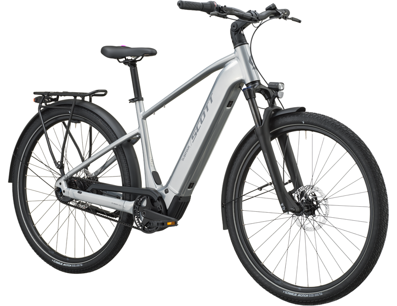Scott Sub Tour 30 Electric Hybrid Bike 2027 in Chrome Silver-2