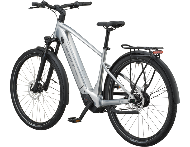 Scott Sub Tour 30 Electric Hybrid Bike 2027 in Chrome Silver-1