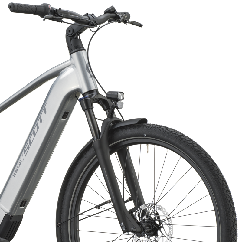 Scott Sub Tour 30 Electric Hybrid Bike 2027 in Chrome Silver-4