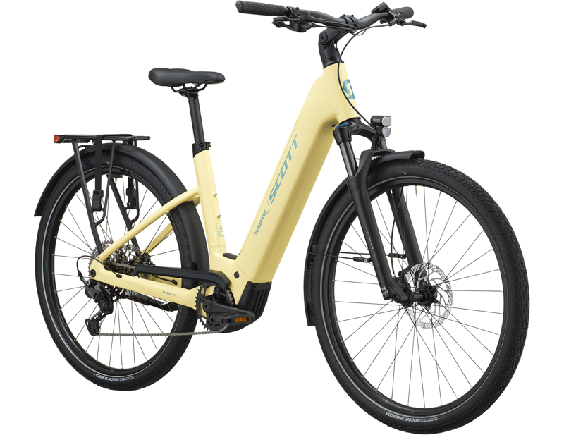 Scott Sub Sport 10 Wave Electric Hybrid Bike 2027 in Canary Yellow-2