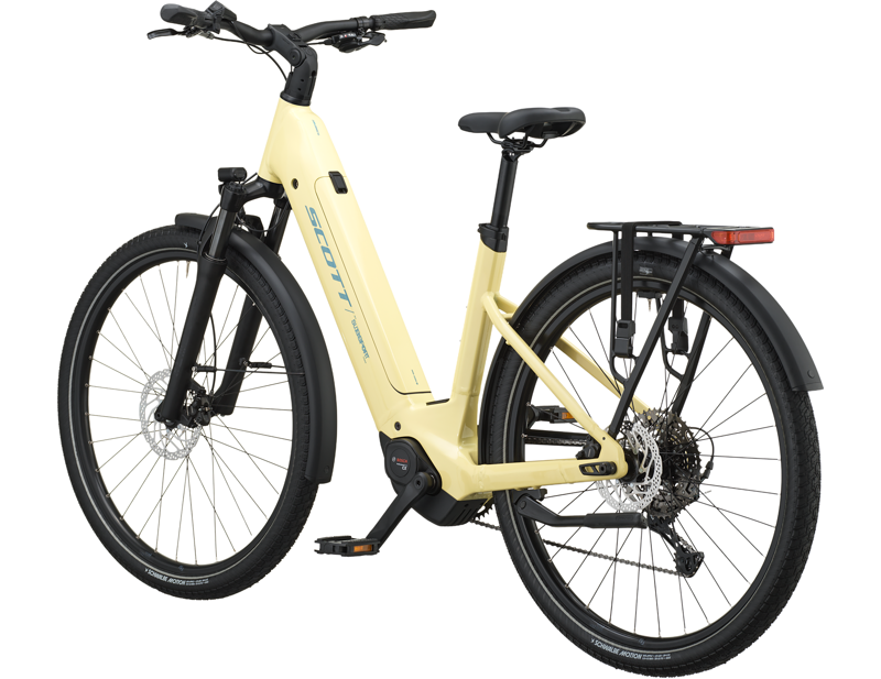 Scott Sub Sport 10 Wave Electric Hybrid Bike 2027 in Canary Yellow-1