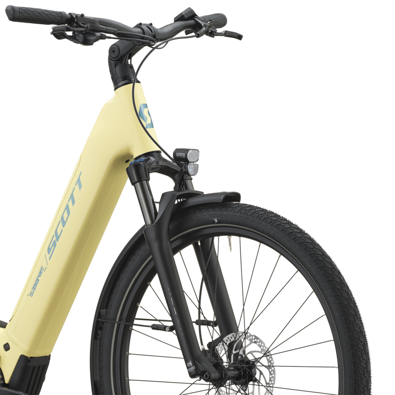 Scott Sub Sport 10 Wave Electric Hybrid Bike 2027 in Canary Yellow-3