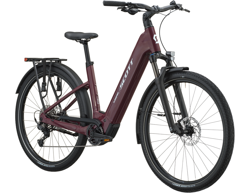 Scott Sub Sport 20 Wave Electric Hybrid Bike 2027 in Aubergine Purple-2
