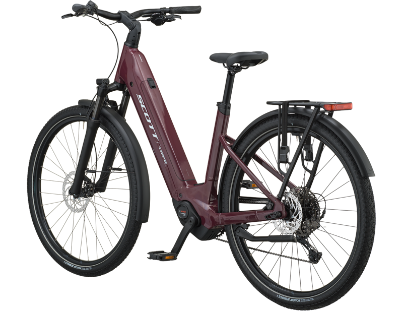 Scott Sub Sport 20 Wave Electric Hybrid Bike 2027 in Aubergine Purple-1
