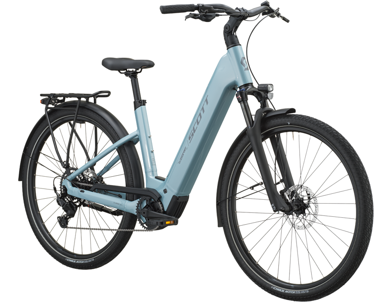 Scott Sub Sport 30 Wave Electric Hybrid Bike 2027 in Sterling Blue-2