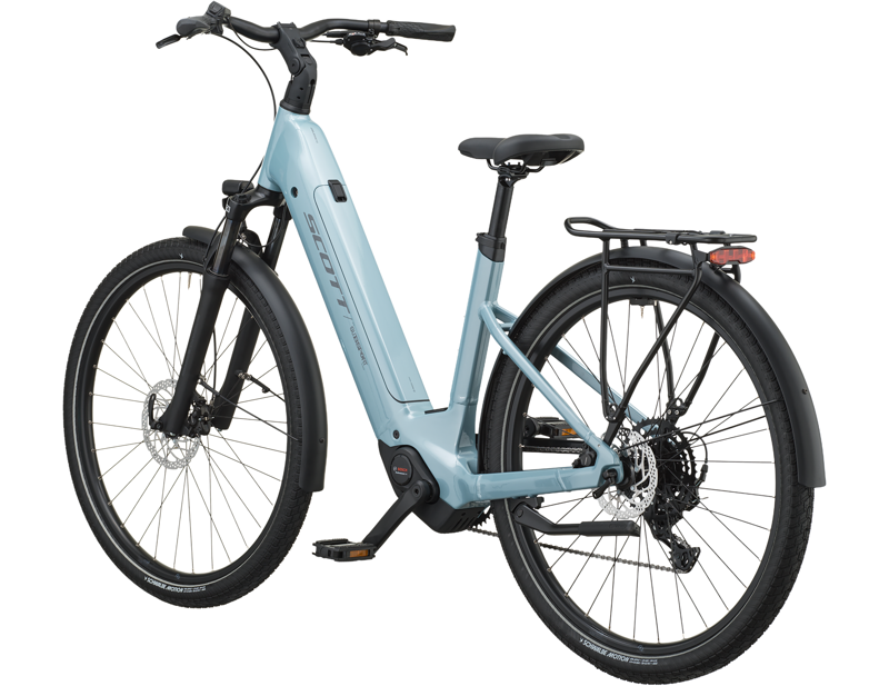 Scott Sub Sport 30 Wave Electric Hybrid Bike 2027 in Sterling Blue-1