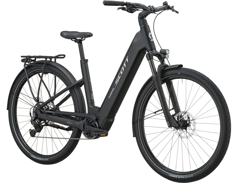 Scott Sub Sport 40 Wave Electric Hybrid Bike 2027 in Black-2