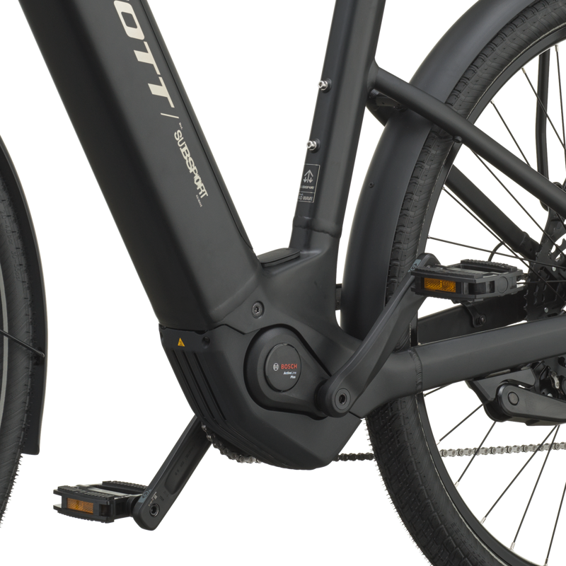 Scott Sub Sport 40 Wave Electric Hybrid Bike 2027 in Black-4