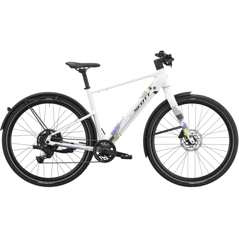 Balfes Bikes Scott Sweep 10 Electric Hybrid Bike 2027 in Signal White | Free postage over £30, £10 off first order, price match & 0% finance.
