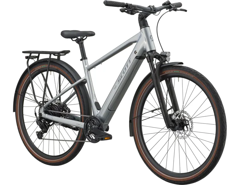Scott Sweep 20 Electric Hybrid Bike 2027 in Chrome Silver-2
