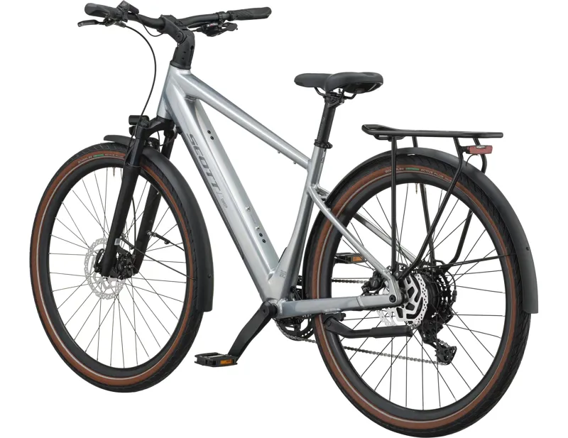 Scott Sweep 20 Electric Hybrid Bike 2027 in Chrome Silver-1