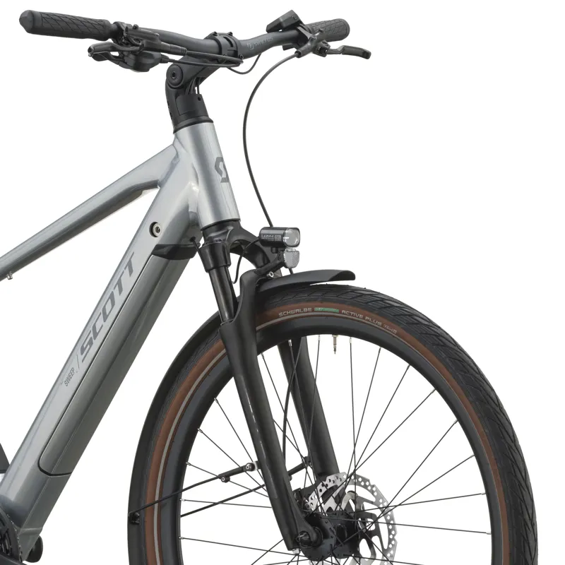 Scott Sweep 20 Electric Hybrid Bike 2027 in Chrome Silver-7