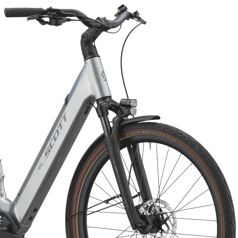 Scott Sweep 20 Wave Electric Hybrid Bike 2027 in Chrome Silver-7