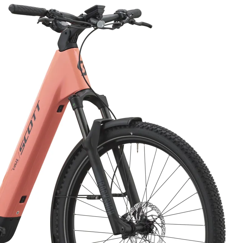 Scott E-Ville 10 SUV Electric Hybrid Bike 2027 in Peach Pink-7