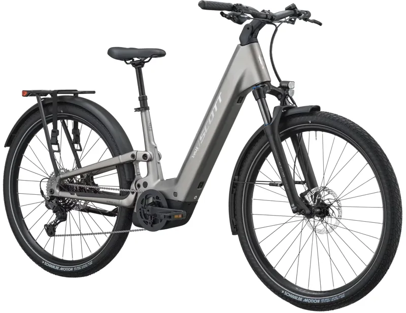Scott E-VILLE 20 Electric Hybrid Bike 2027 in Tungsten Grey-2
