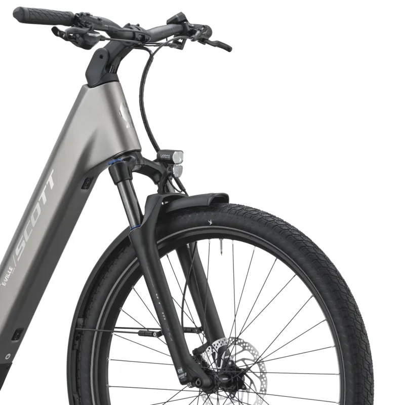 Scott E-VILLE 20 Electric Hybrid Bike 2027 in Tungsten Grey-7