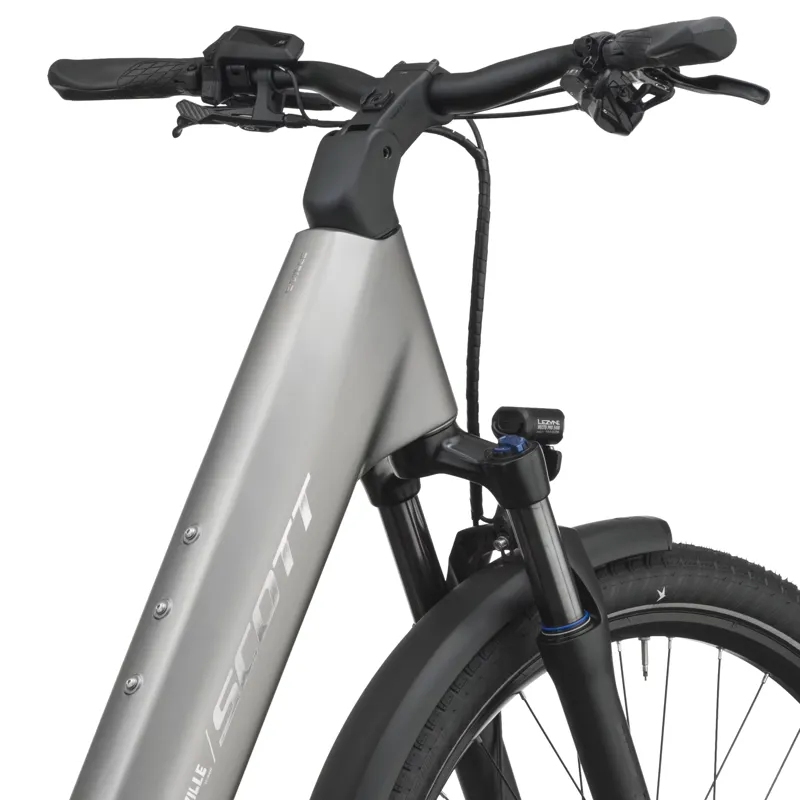 Scott E-VILLE 20 Electric Hybrid Bike 2027 in Tungsten Grey-5