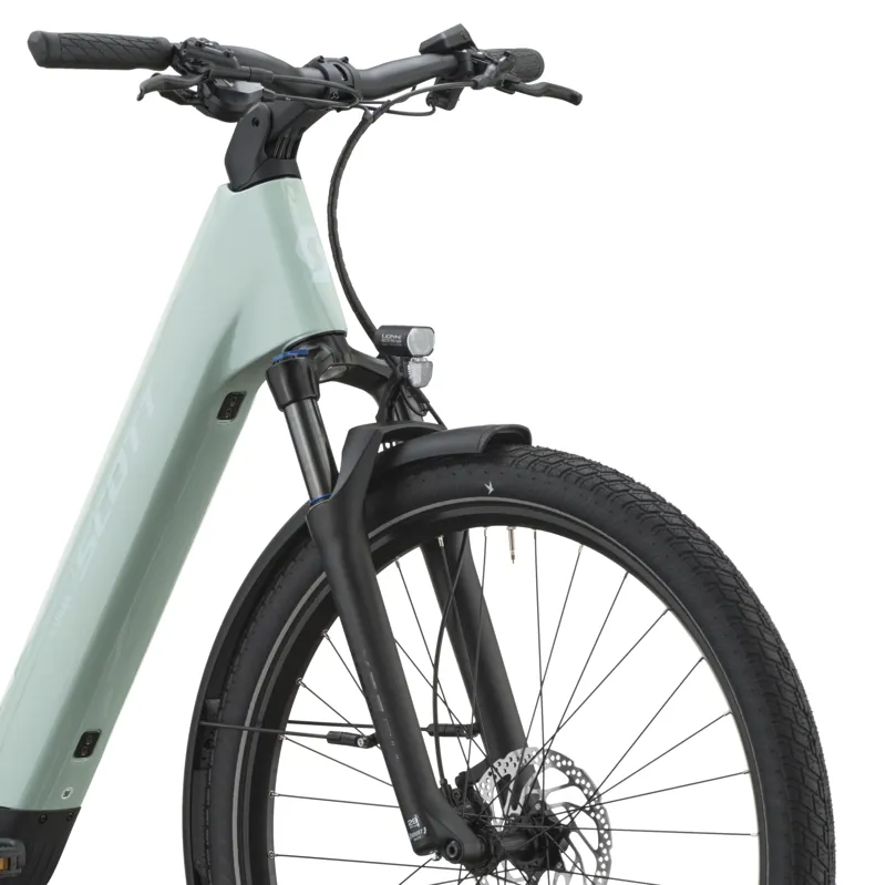 Scott E-VILLE 20 Electric Hybrid Bike 2027 in Silt Green-7