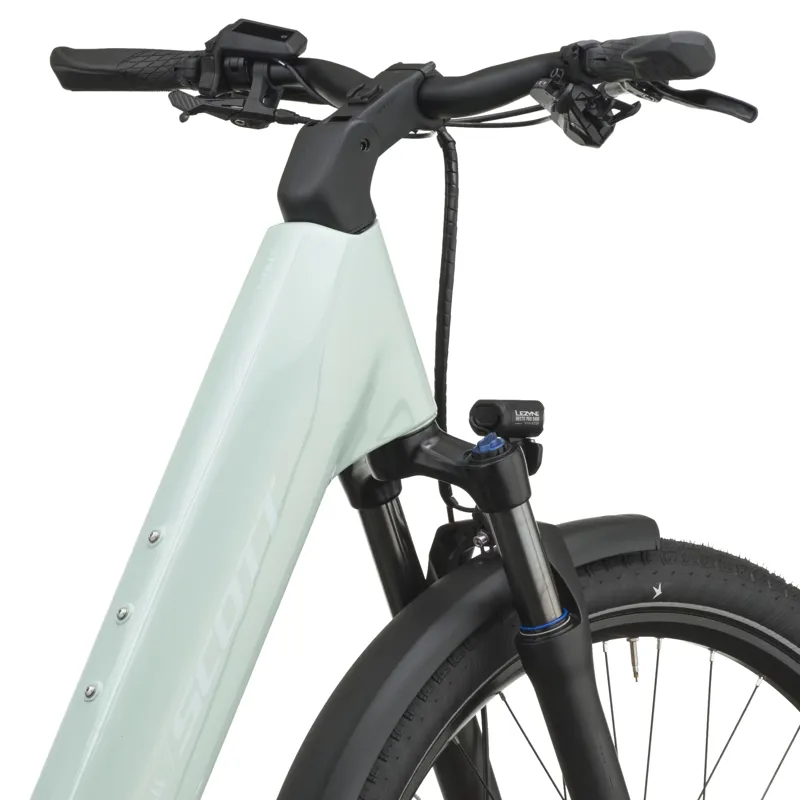 Scott E-VILLE 20 Electric Hybrid Bike 2027 in Silt Green-5