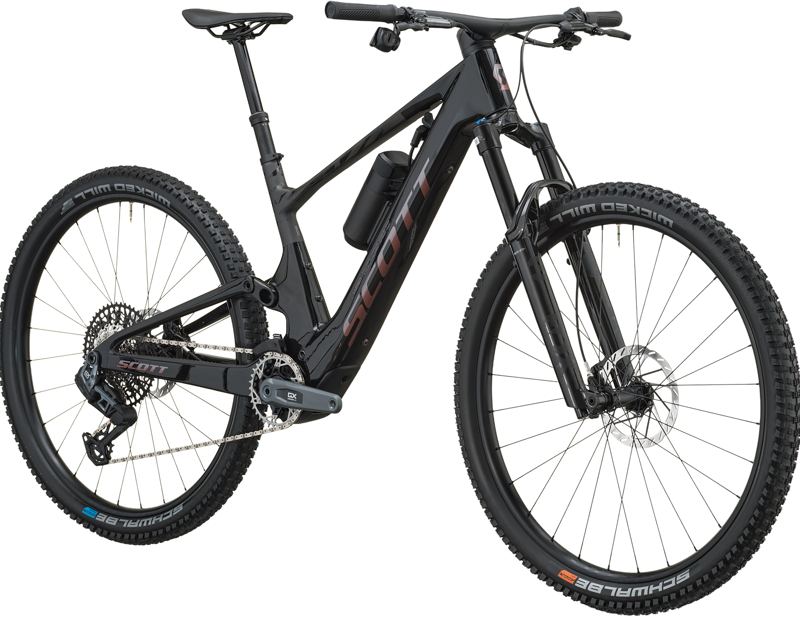 Scott Lumen 900 Electric Full Suspension Mountain Bike 2027 in Piano Black and Carbon Black-2