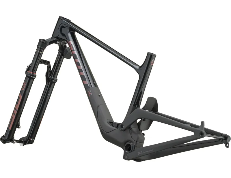 Scott Spark RC SL Mountain Bike Carbon Frameset 2027 in Piano Black and Carbon Black-2