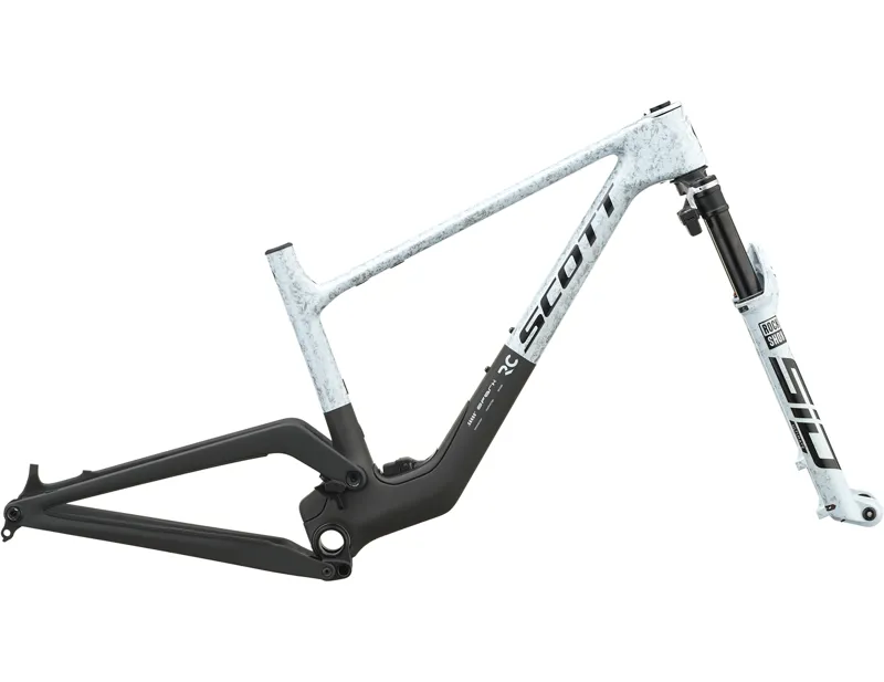 Scott Spark RC World Cup EVO MTB Carbon Frameset 2027 in Rush White and Carbon Black
