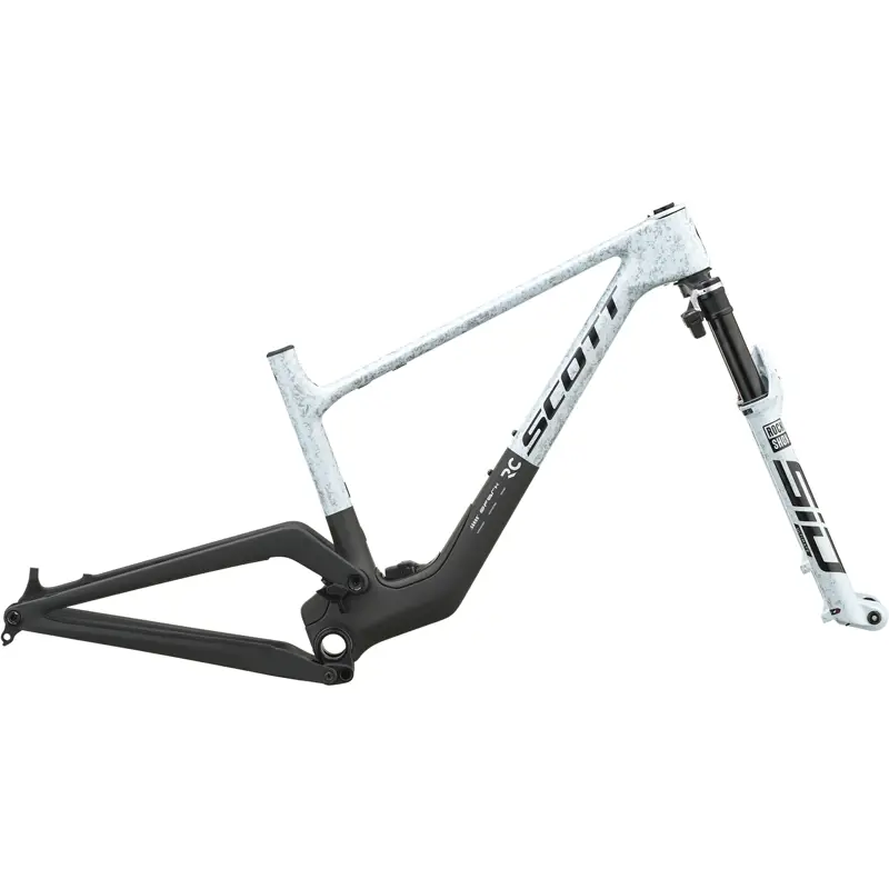 Balfes Bikes Scott Spark RC World Cup EVO MTB Carbon Frameset 2027 in Rush White and Carbon Black | Free postage over £30, £10 off first order, price match & 0% finance.