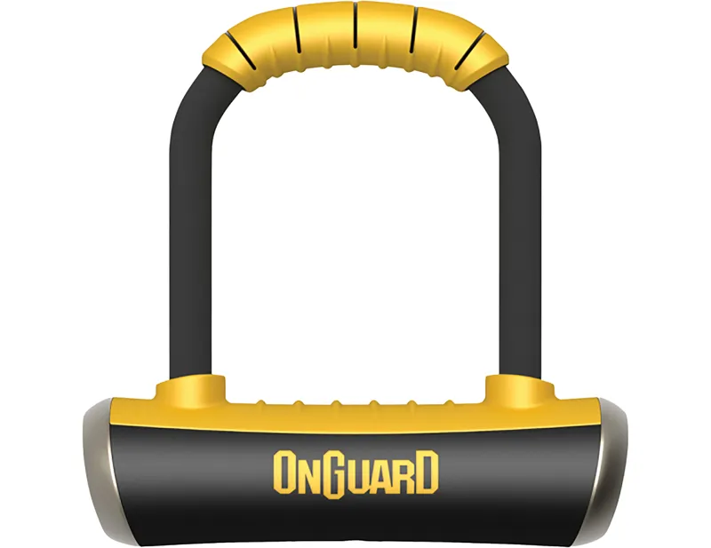 Balfes Bikes Onguard OnGuard Pitbull Mini D-Lock 140mm in Black and Yellow | Free postage over £30, £10 off first order, price match & 0% finance.