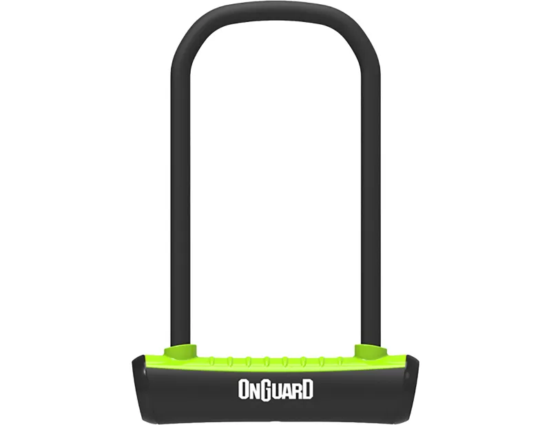 Balfes Bikes Onguard OnGuard Neon U-Lock 230mm in Black and Green | Free postage over £30, £10 off first order, price match & 0% finance.