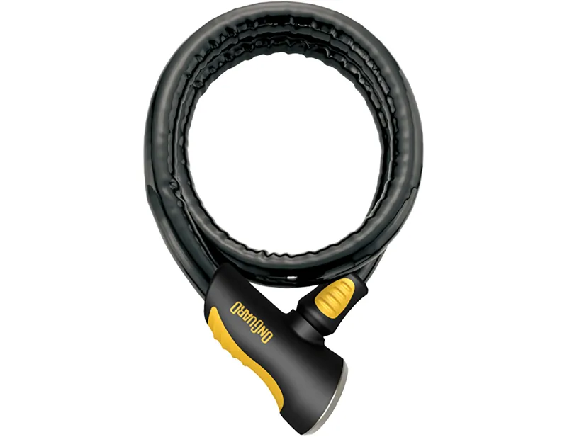 Balfes Bikes Onguard OnGuard Rottweiler Cable Lock 180cm in Black/Yellow | Free postage over £30, £10 off first order, price match & 0% finance.