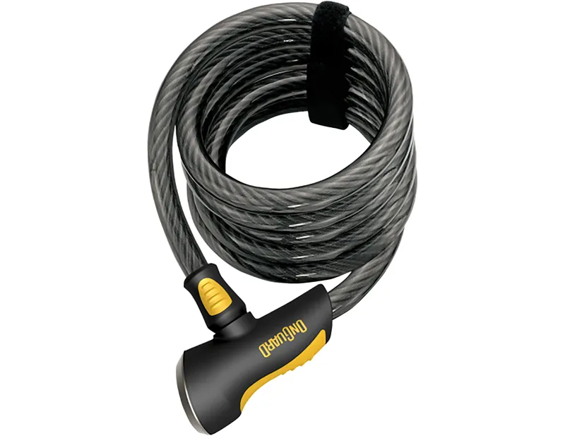 OnGuard Doberman Cable Lock 15mmx1850mm in Black/Yellow-1