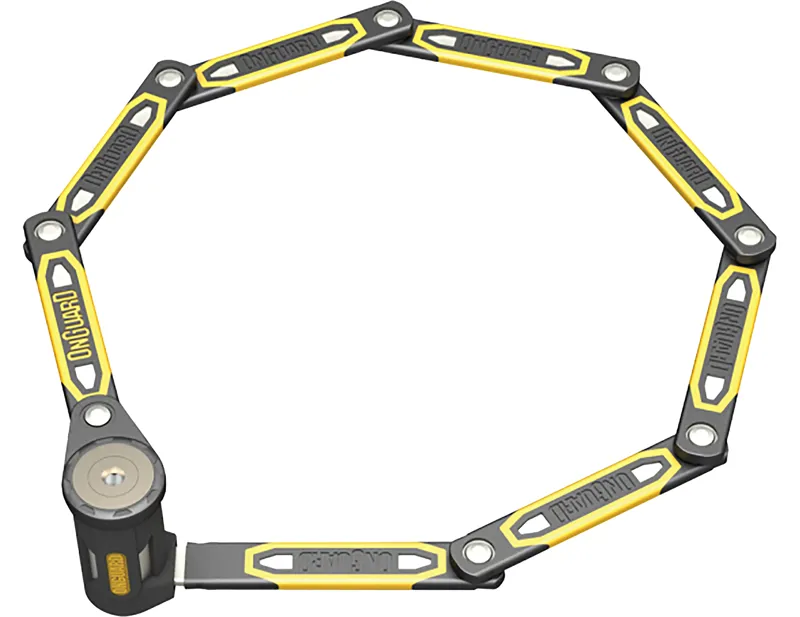 Balfes Bikes Onguard OnGuard Heavy Duty Link Plate Lock K9 1125mm in Black and Yellow | Free postage over £30, £10 off first order, price match & 0% finance.
