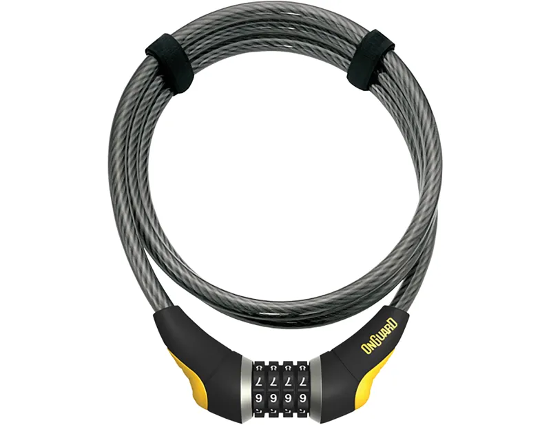 OnGuard Akita 10mm Combo Lock 185cm in Black