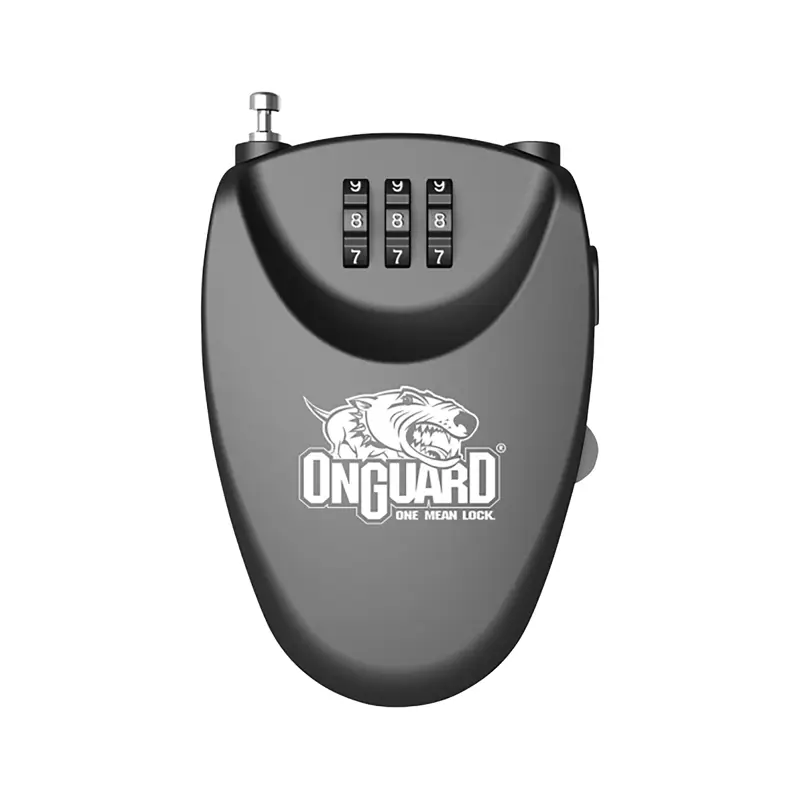 Balfes Bikes Onguard OnGuard Terrier Roller Combo Cable Lock 60cm in Black/Silver | Free postage over £30, £10 off first order, price match & 0% finance.