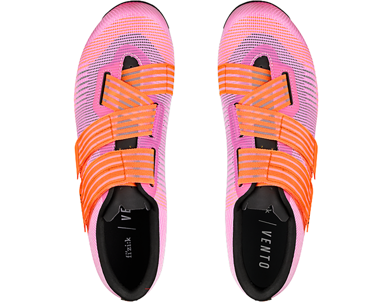 Fizik Vento Powerstrap Aeroweave Road Cycling Shoes in Coral-4