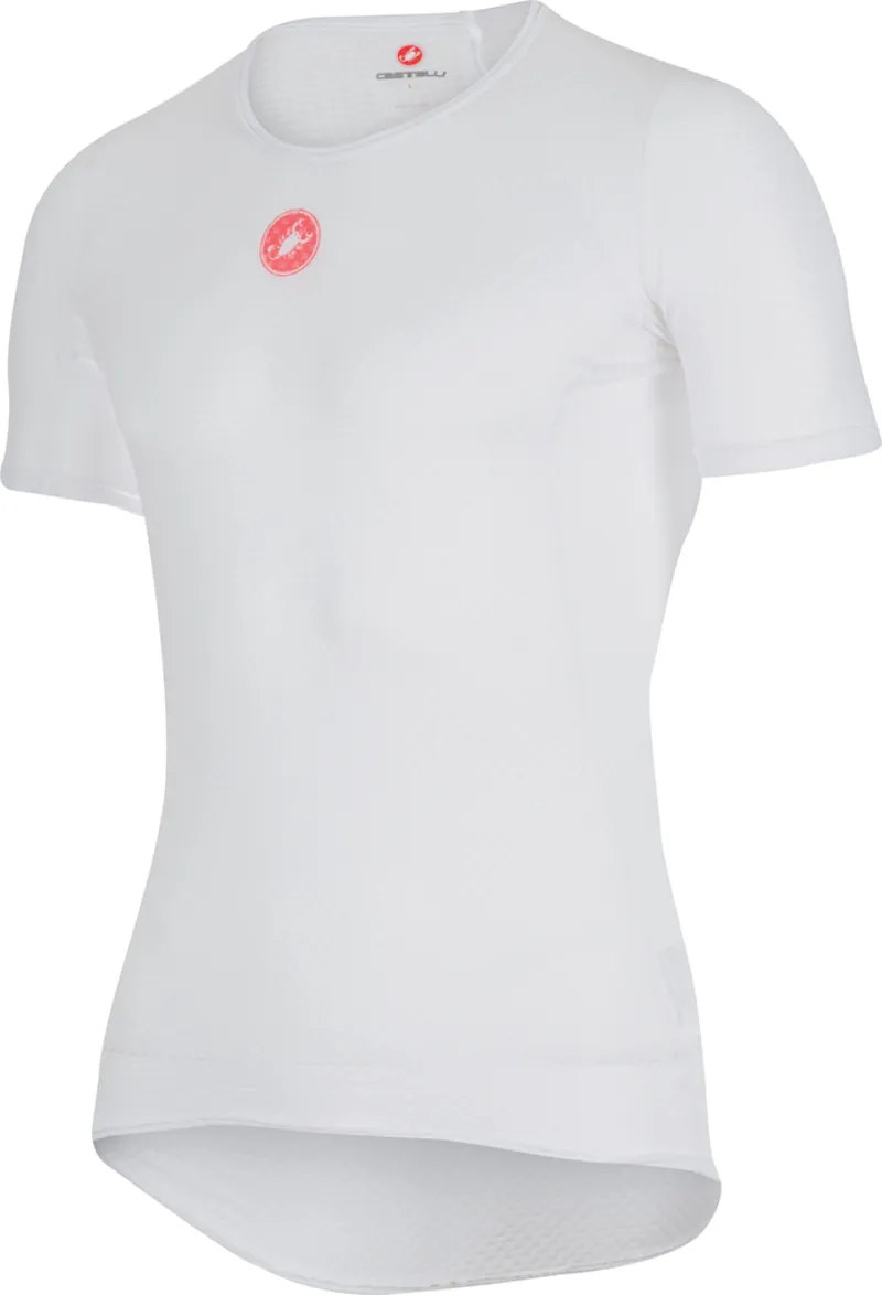 Castelli Pro Issue Short Sleeve Base Layer in White 