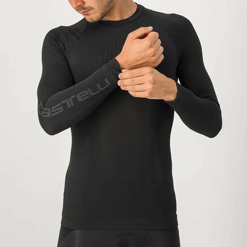 Castelli Core Seamless Long Sleeve Base Layer in Black-2
