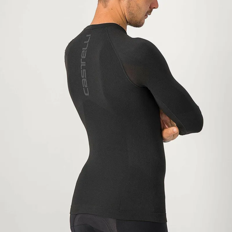 Castelli Core Seamless Long Sleeve Base Layer in Black-3