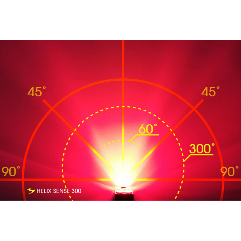 Moon Helix Sense 300lm Rechargeable Rear Light in Black-2