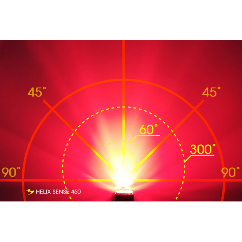 Moon Helix Sense 450lm Rechargeable Rear Light in Black-2