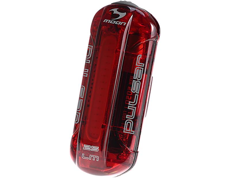 Balfes Bikes Moon Pulsar 25lm 2xAAA Battery Rear Light in Black | Free postage over £30, £10 off first order, price match & 0% finance.