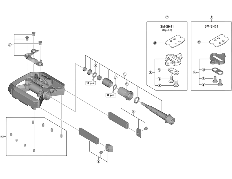Balfes Bikes Shimano PD-M530 body cover and fixing bolts left | Free postage over £30, £10 off first order, price match & 0% finance.