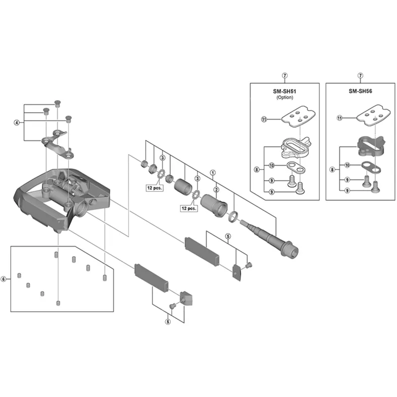 Shimano PD-T780 pedal reflector unit-1