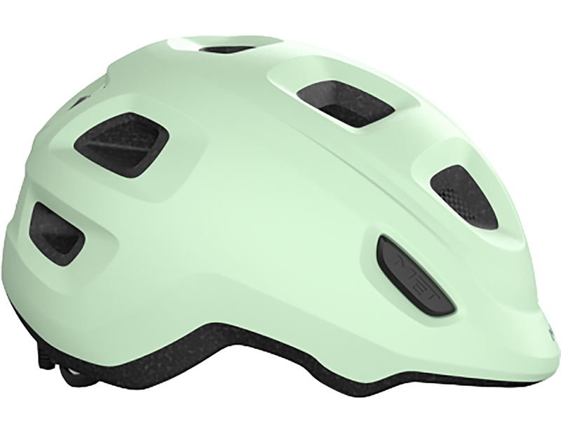 MET Hooray Kids Helmet in Frosty Green-1