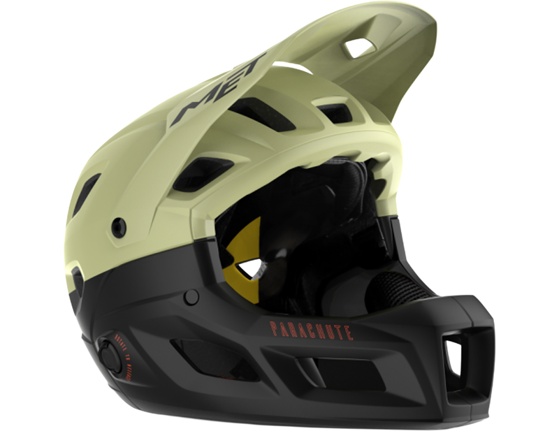 MET Parachute MCR MIPS Convertible Full-Face Helmet in Green